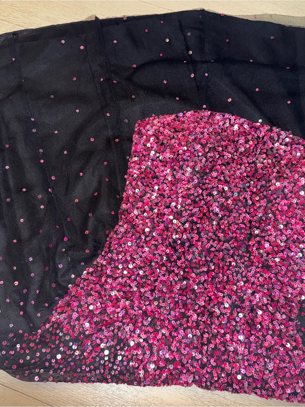 VINTAGE Scala Sequin Party Dress Strapless